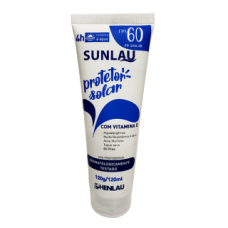 CREME DE PROTETOR SOLAR COM REPELENTE 120GR FPS 60 SUNLAU- HENLAU